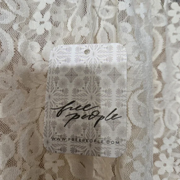 Free People Brielle Maxi Cream Lace Top - Picture 4 of 8